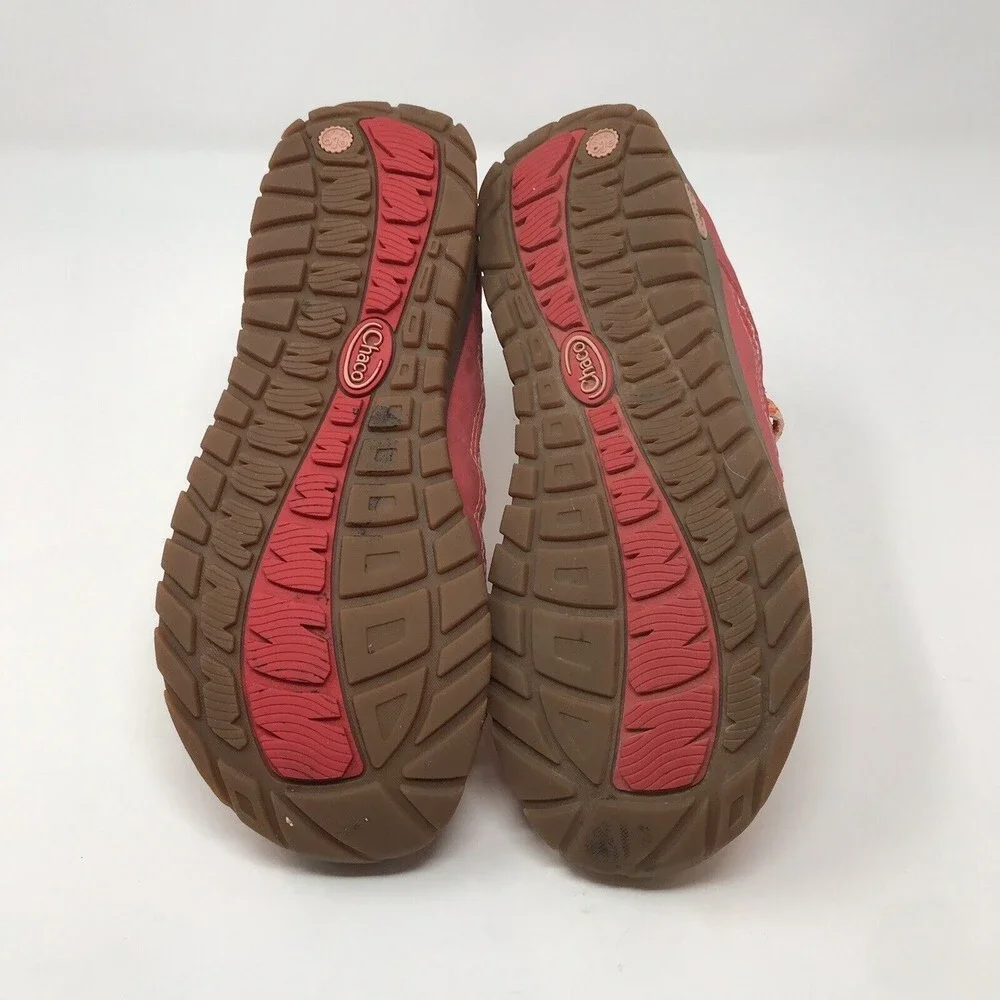Chaco Kids Outcross Water Shoes Size 6 Red Orange Bungee Lace J180034 Quick Dry